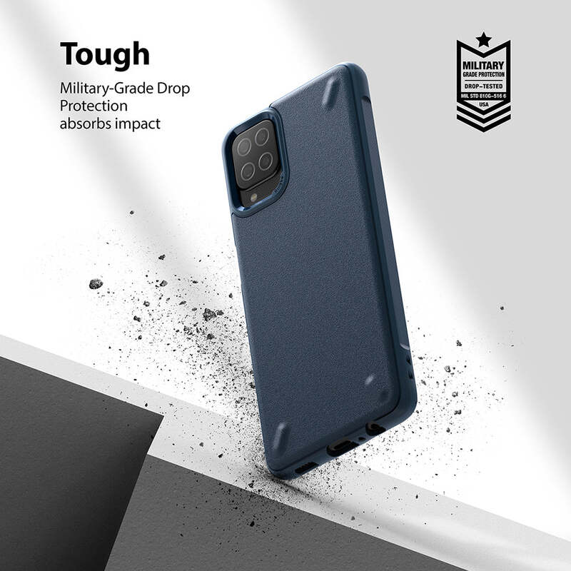 Ringke Onyx Case Compatible with Samsung Galaxy A12 / Galaxy A02, Enhanced Grip Tough Flexible TPU Shockproof Rugged TPU Bumper Drop Protection Phone Cover Black